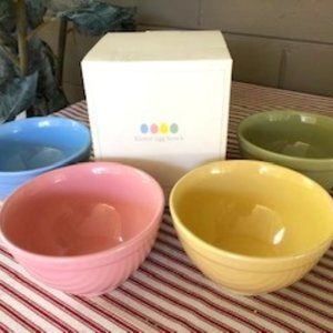 Pottery Barn Easter Egg Bowls, set of four, New